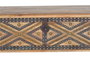 GINER Y COLOMER - Buffet en bois de manguier massif avec détails métal repoussé - Finition naturelle - 46 x 116 x 40 cm